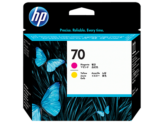 Tinta HP C9406A 70 magenta y yellow
