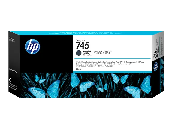 Tinta HP 745 F9K05A negro matte 300 ml