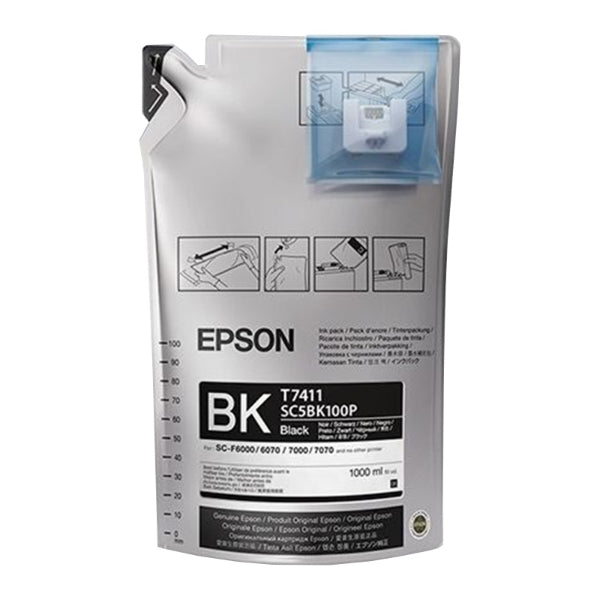 Tinta Epson F6070 T741100 Negro Ultrachrome