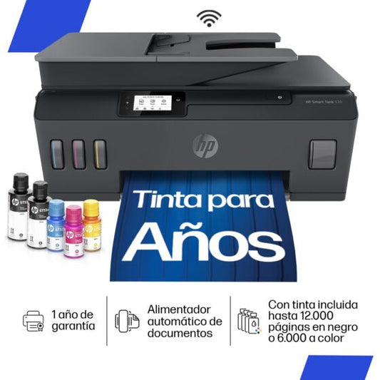 HP Smart Tank 530 Multifuncion Inalambrica - 4SB24A
