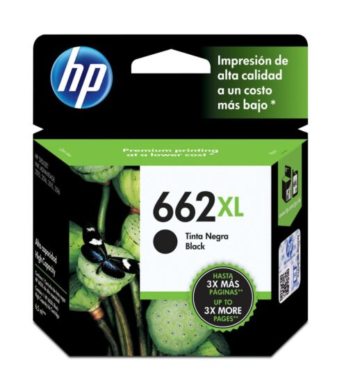 Tinta HP CZ105AL 662XL negra