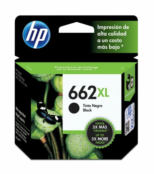 Tinta HP CZ105AL 662XL Negra