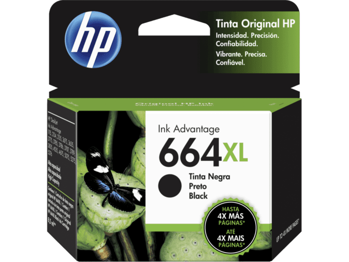 Tinta HP F6V31AL 664XL Negro