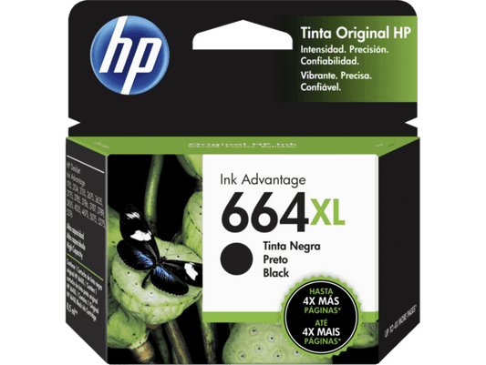 Tinta HP F6V31AL 664XL Negro