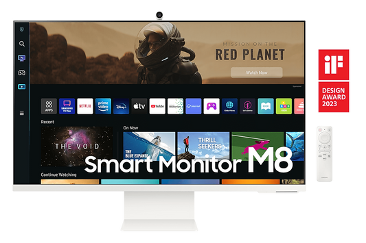 Mon 32" Samsung LS32BM801ULXZB 4K slim smart bl
