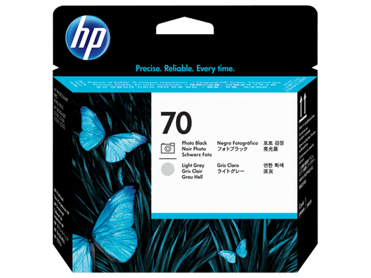 Tinta HP C9407A 70 photo negro y lt gray