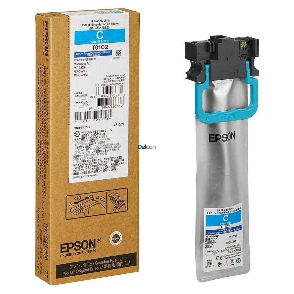 Tinta Epson T01C200 WF-C579R Cyan